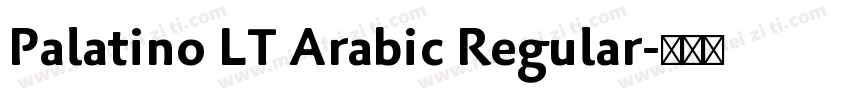 Palatino LT Arabic Regular字体转换